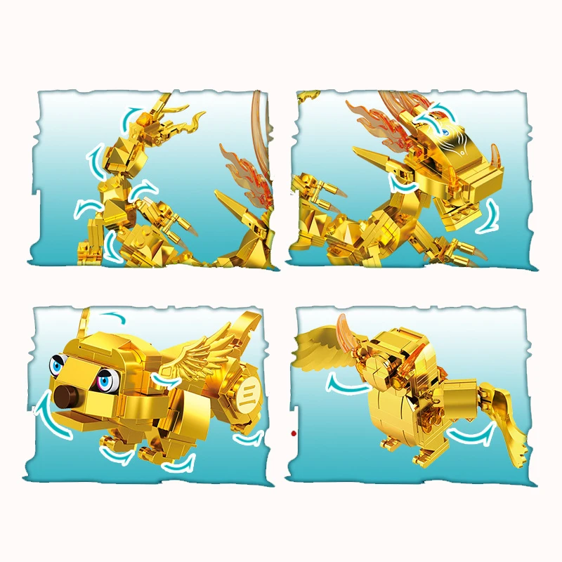 

567 Pcs 3 Types Ninja Gold Dragon Knight Swordsman Model Figures Building Blocks Kids Toys Bricks Gift for Children Boys