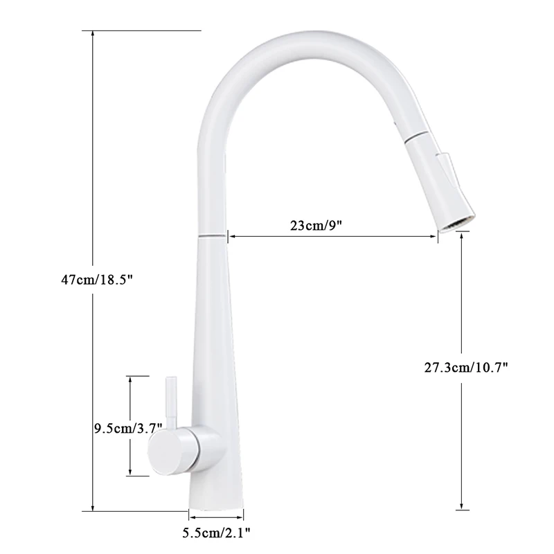 

Rozin Touch Sense White Kitchen Faucet White Pull Out Kitchen Mixer Faucets Black Smart Sensor Stream Spray Mode Mixer Taps