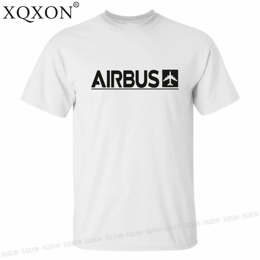 XQXON-, новые Забавные футболки, летние мужские хлопковые футболки, мужские футболки с принтом Airbus, K712