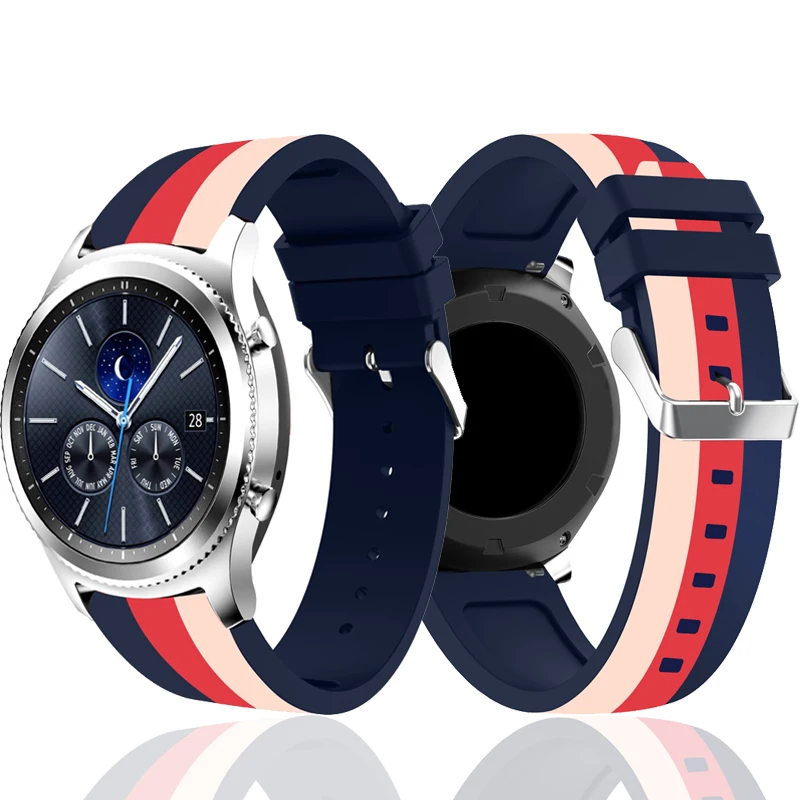 Ремешок для Samsung Gear S3 S2 sport Frontier Classic galaxy Watch active 42/46 мм ремешок huami amazfit gtr bip 22 20 huawei GT