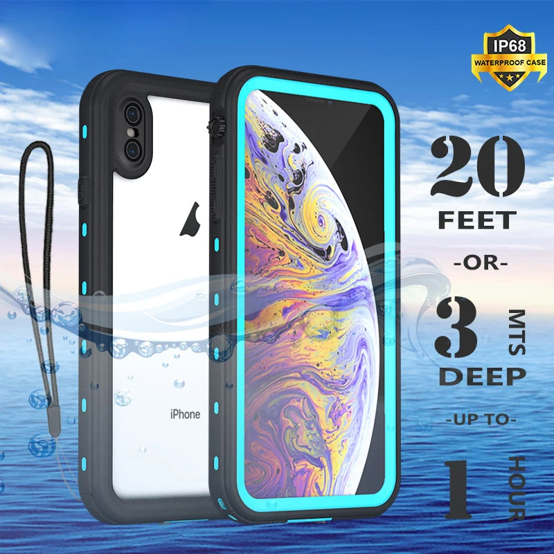 Водонепроницаемый ударопрочный Чехол IP68 для телефона iPhone13 12 11 Pro Max X XR XS MAX