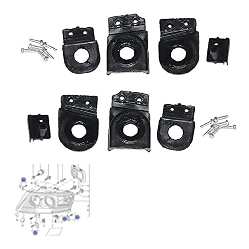 

Автомобильный головной светильник Ремкомплект передний левый и правый-A6 S6 Quattro C6 2005-2011 4F0998121 4F0998122