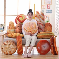 creative toys 3d simulation snack butter bread plush pillows office bedroom decoration backrest cushion children birthday gift