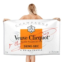 veuve clicquot champagne beach towels xl bath towels personalized design sand cloud luxury beach towels_mystyj034