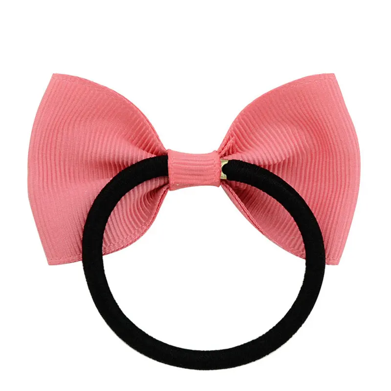 Детские резинки для волос с бантом банты девочек детские жевательная однотонная