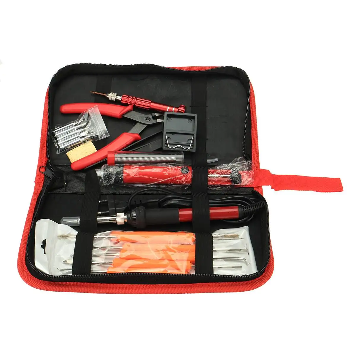 

20PCS Electric Soldering Iron Welding Solder Tool Adjustable Temperature Solder Iron Kits Soldering Tips With Storage Bag EU/US
