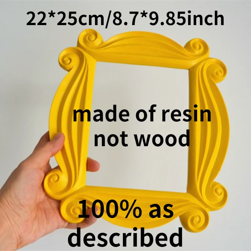 

TV Series Friends Handmade Monica Door Frame Resin not Wooden Yellow Photo Frames Collectible for Home Decor Wall Decor Gifts T