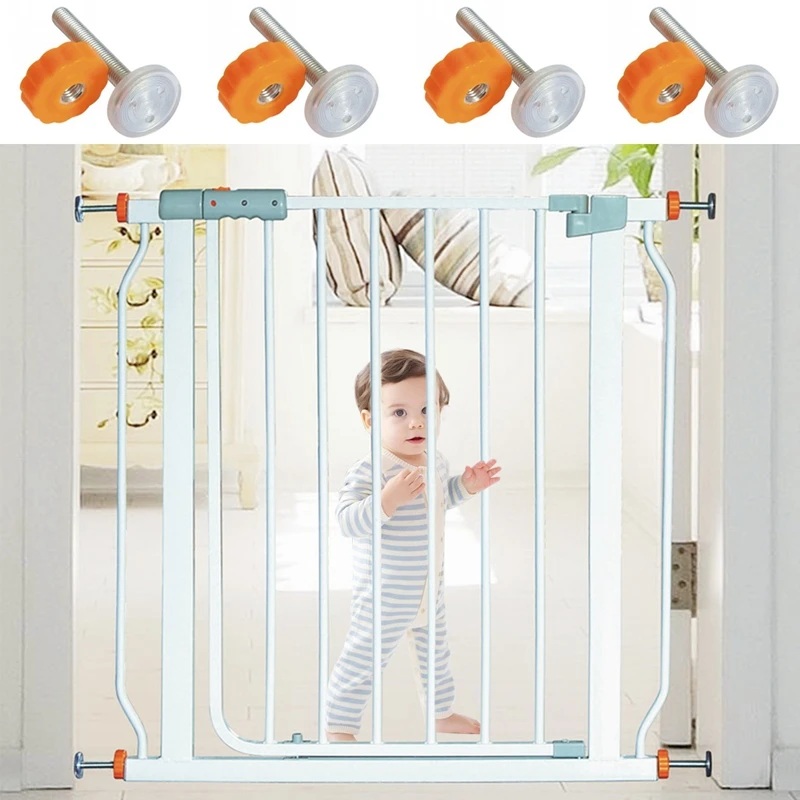 4 шт. винты для детских ворот с резьбой шпиндельные стержни ходьба через ворота