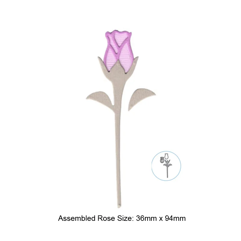 

2022 New Dies Scrapbooking Rose Vine Flower Metal Cutting Dies Embossing Craft Card Making Die Cuts Paper Embossing Stencil diy
