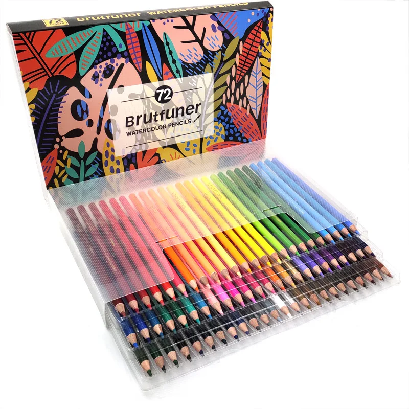 Brutfuner 72 Colors Professional Colored Pencils for Artists Kids Adults Coloring Sketching Drawing Premium Soft Core Pencil Set |