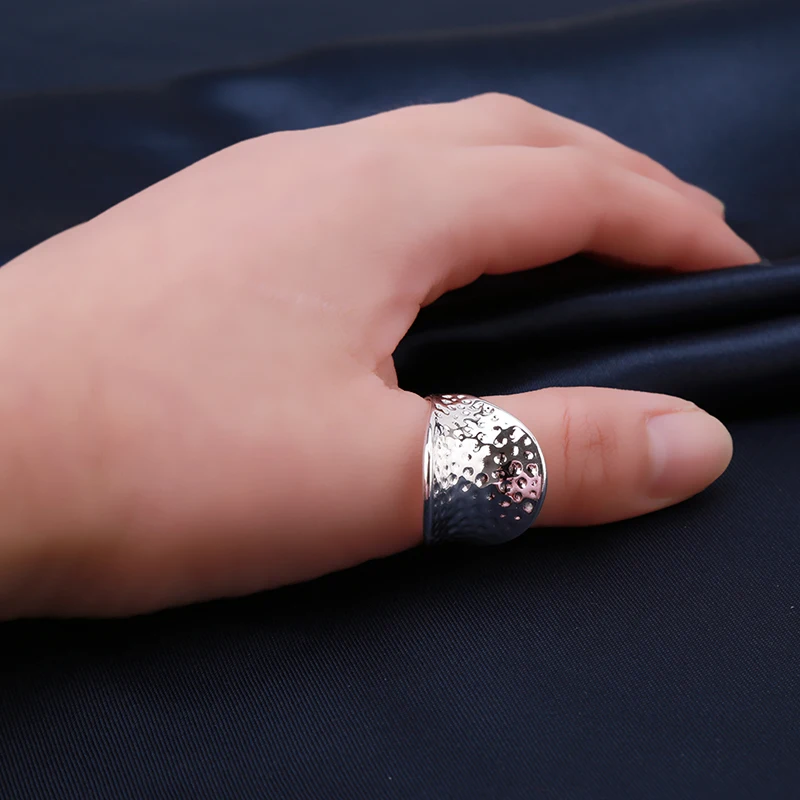 Посеребренное кольцо для большого пальца серебряное модное ювелирное изделие
