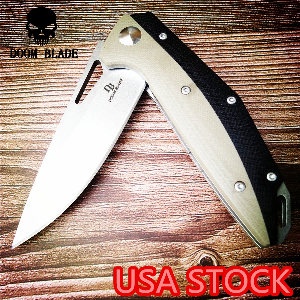 200 мм 100% D2 лезвие шарикоподшипник ножи тактический складной нож Кемпинг Охота