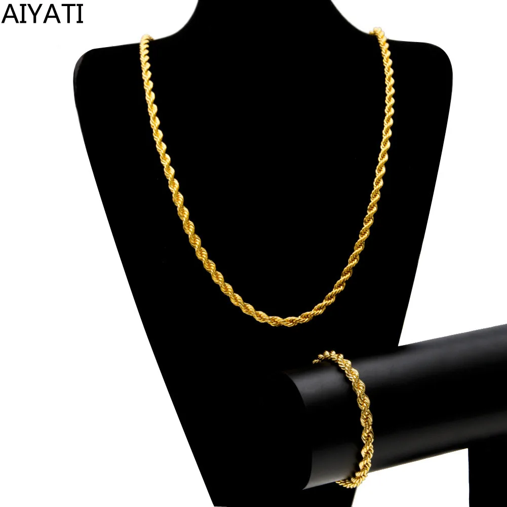 

Hip Hop 6MM Twist Chain Link Fashion Big Necklace For Men Women Stainless Steel Party Luxury Jewelry Bijoux Mariage Bisutería