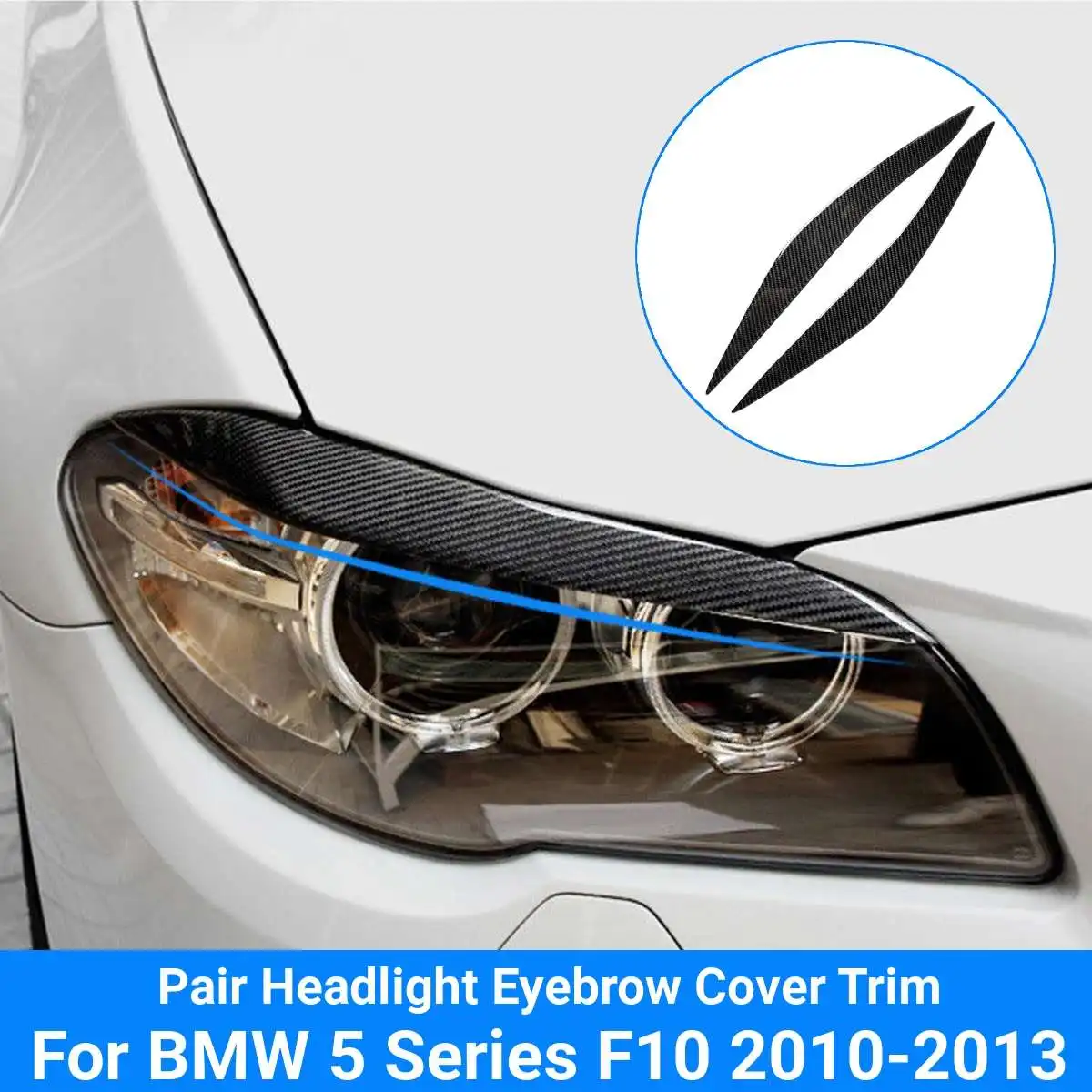 Защитная накладка на переднюю фару из углеродного волокна для BMW E90/E91 328i 335i 2006 2011 /