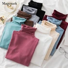 Свитеры с длинным рукавом, топы, Осень-зима 2021, свитер, водолазка, женские свитеры, вязаный пуловер, мягкий джемпер, женский свитер 17018