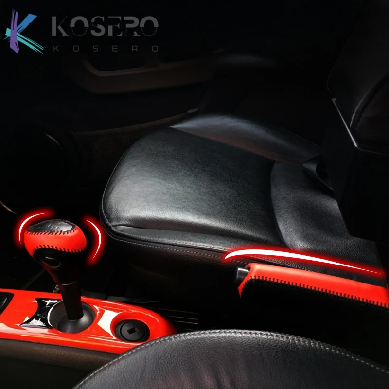 

Car interior trim accessories For Mercedes old Smart 451 450 Fortwo Forfou Hand-stitched Handbrake gear protective leather cover