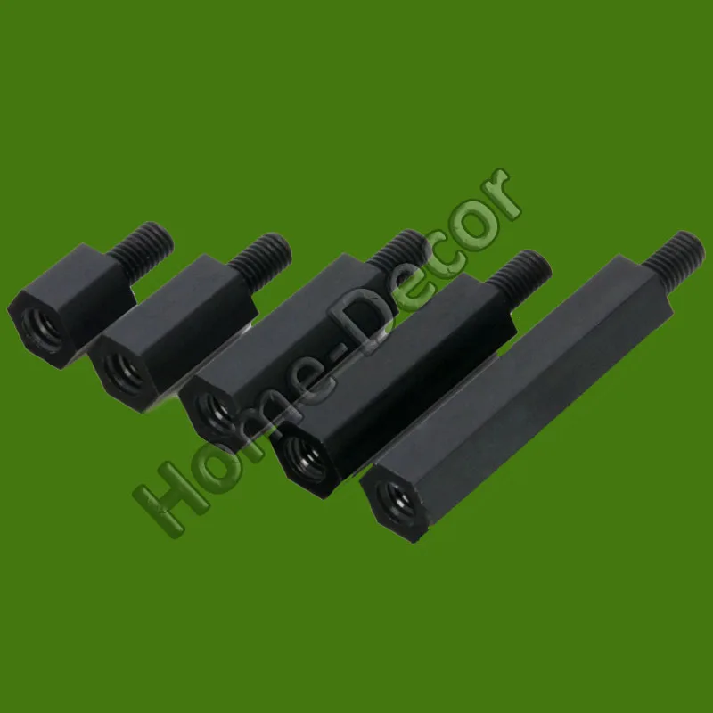 

50 PCS Nylon M3 & M4 Screw Insulator Screw Bolt Hexagonal Isolated Screw for PCB Board Support Plastic Screw