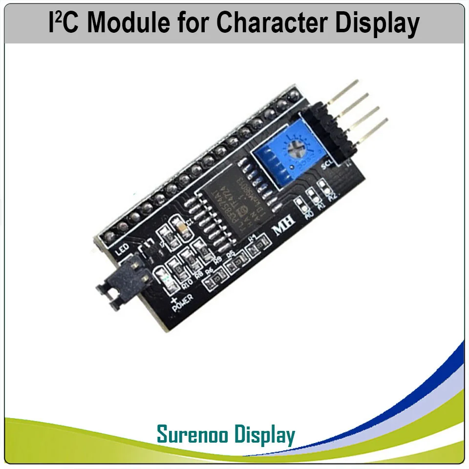 I2C Module 161 16X1 1601 символьный ЖК-модуль дисплей экран LCM синий желтый зеленый с подсветкой - Цвет: I2C Module
