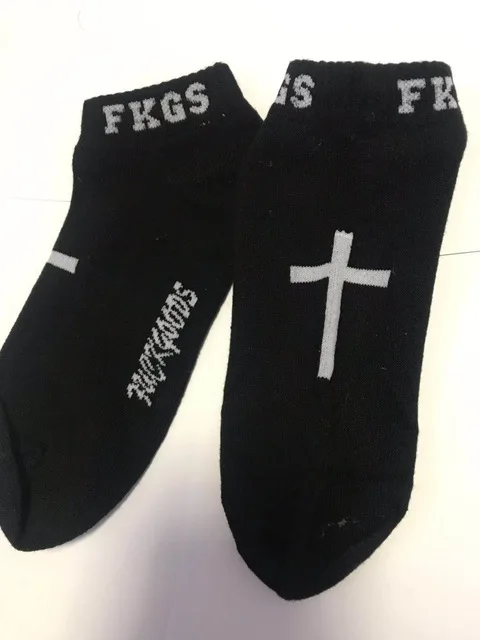 Short FKGS Black Epous, новинка года, носки не беспокоить, забавные Игровые Носки, нескользящие носки с подушками, подарок для мужчин - Цвет: Short FKGS Black