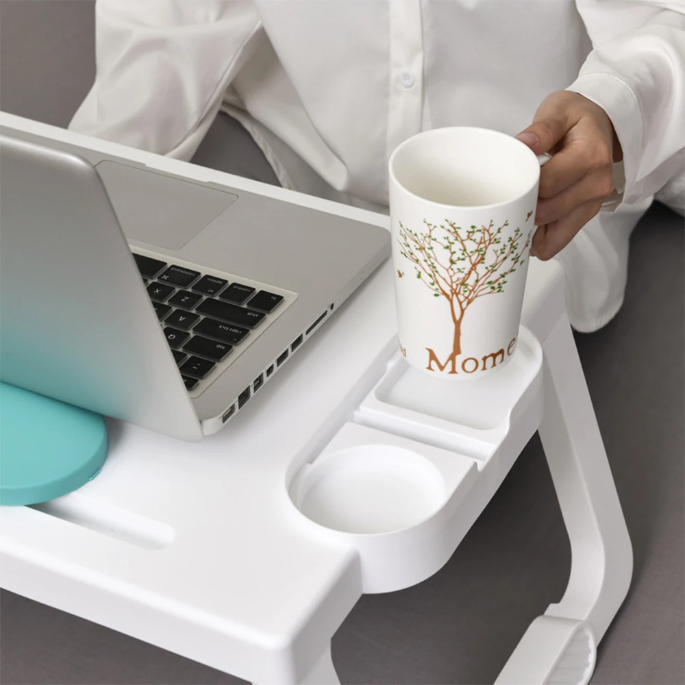 Складной стол для ноутбука Пластик кровать лоток Многофункциональный