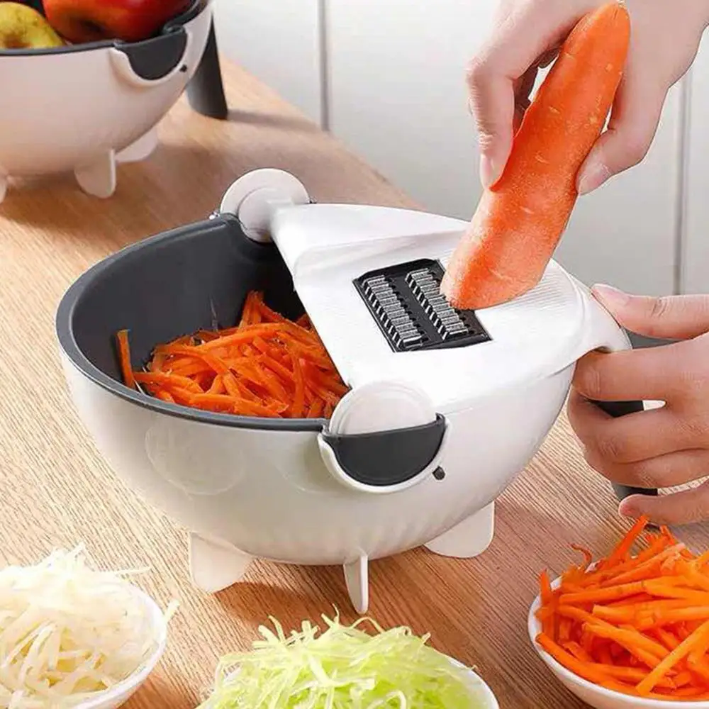 Многофункциональный овощерезка фруктовый резак Картофелечистка морковь лук терка для овощей резак кухонные аксессуары - Цвет: B white