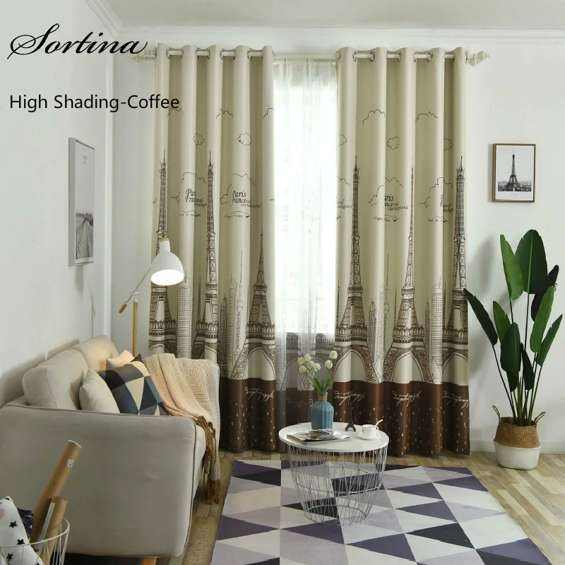 Номер затемняющие шторы на окна для Кухня Гостиная двери современный Стиль