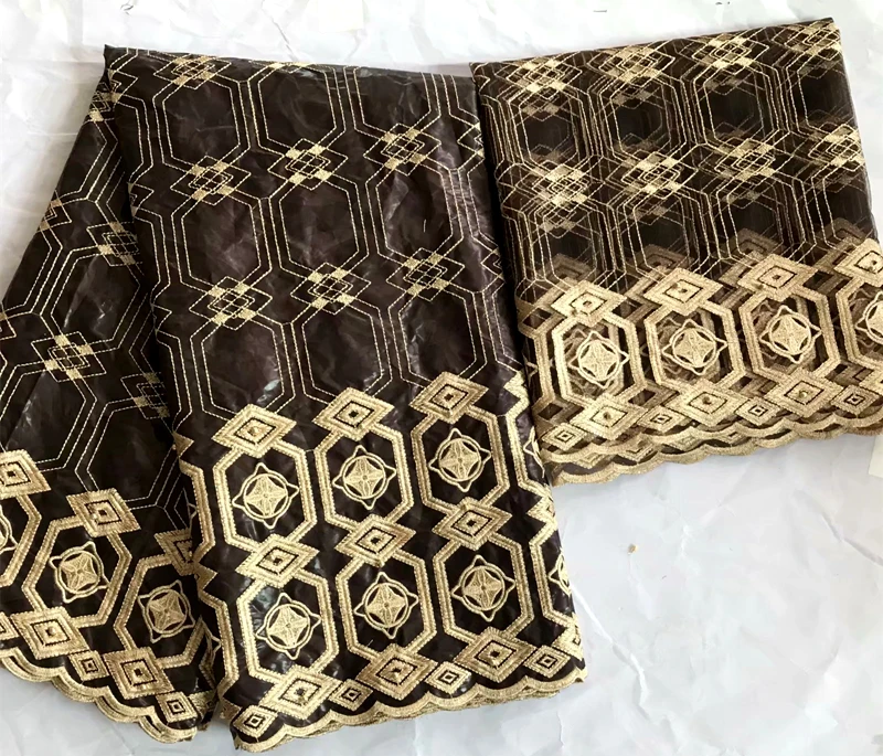 Bazin riche getzner высокое качество bazin brode getzner 5+ 2 ярдов Вышитые бассейна riche африканская ткань для платья