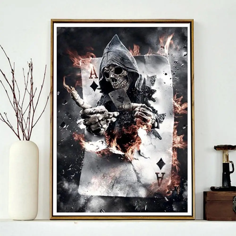 5D алмазная вышивка крестиком Card death Алмазная мозаика украшение для дома | Дом и