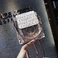 luxury pu leather small backpack women new fashion panelled casual school backpack purse for women designer shoulder bag ladies