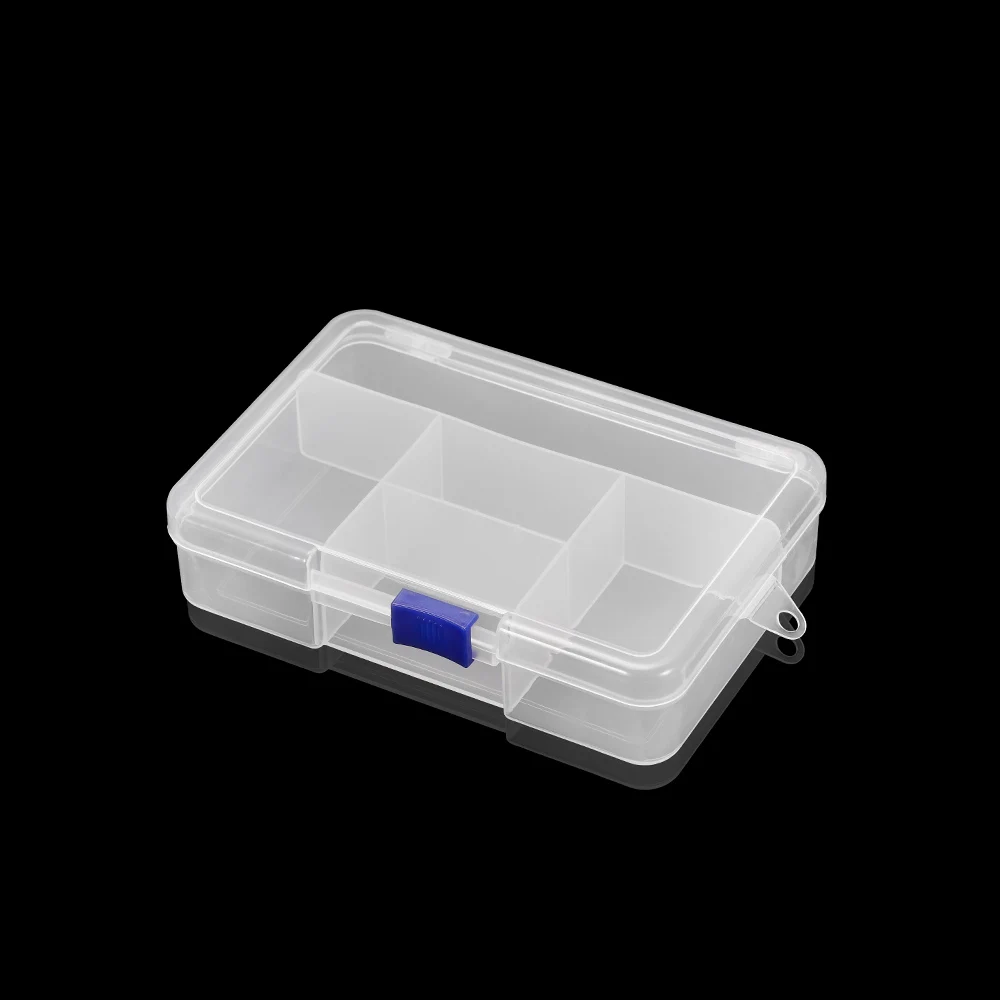 High Quality 5 Grids Plastic Storage Box Jewelry Display Beads Earring Case Organizer DIY Jewelry Accessories Storage Supplies
