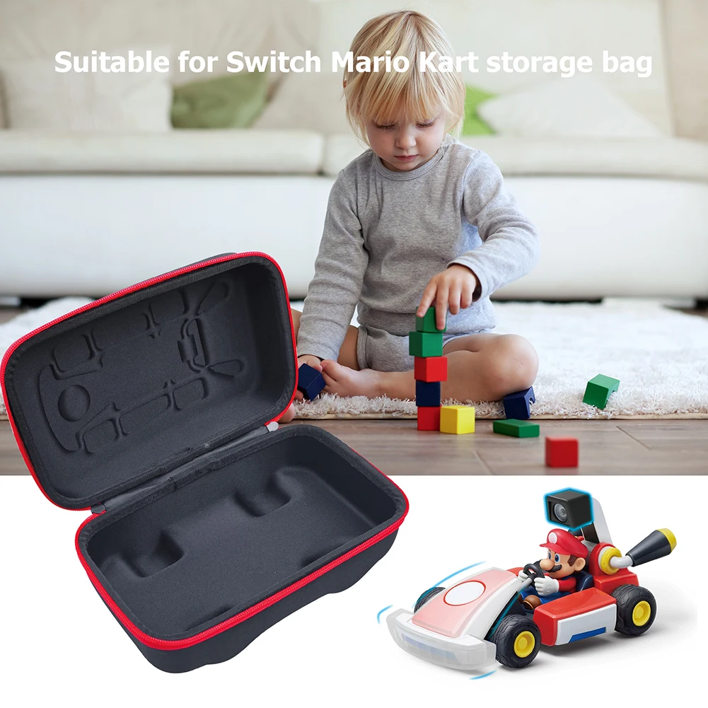 

Portable EVA Storage Bag Case Cover for Switch Mario Kart 4-in-1 Protection Kit Electronic Equipment Protective Pack Case