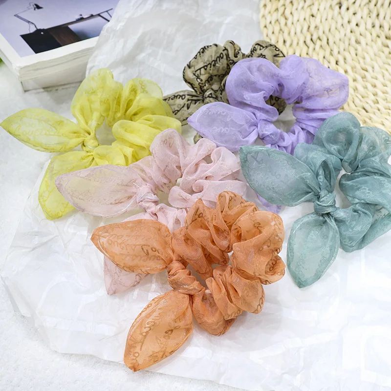 Новинка обруч для волос с кроличьими ушками резинка кольцо аксессуары колец |