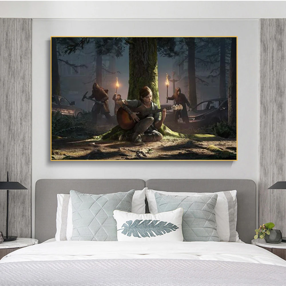 Настенный плакат Последняя из США скандинавский постер на холсте с изображением