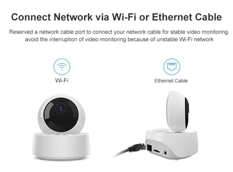 Беспроводная умная мини-камера видеонаблюдения SONOFF 1080P IP 360 ик ночное видение