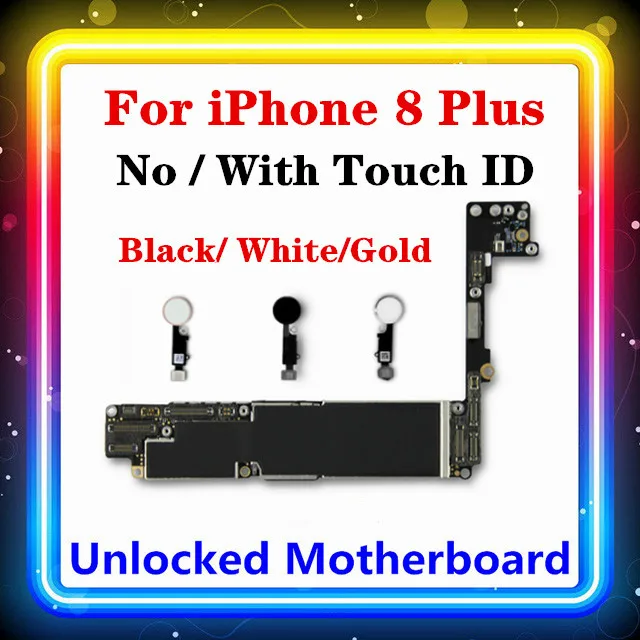 Для IPhone 8 Plus материнская плата с/NO Touch ID 100% для 5 &quotлогическая с чипами|Антенны