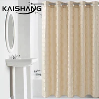 k-water Circle Solid Shower Curtain Thick Waterproof Polyester Fabric Bath Curtain Mold Simple Bathroom Set Partition Curtain