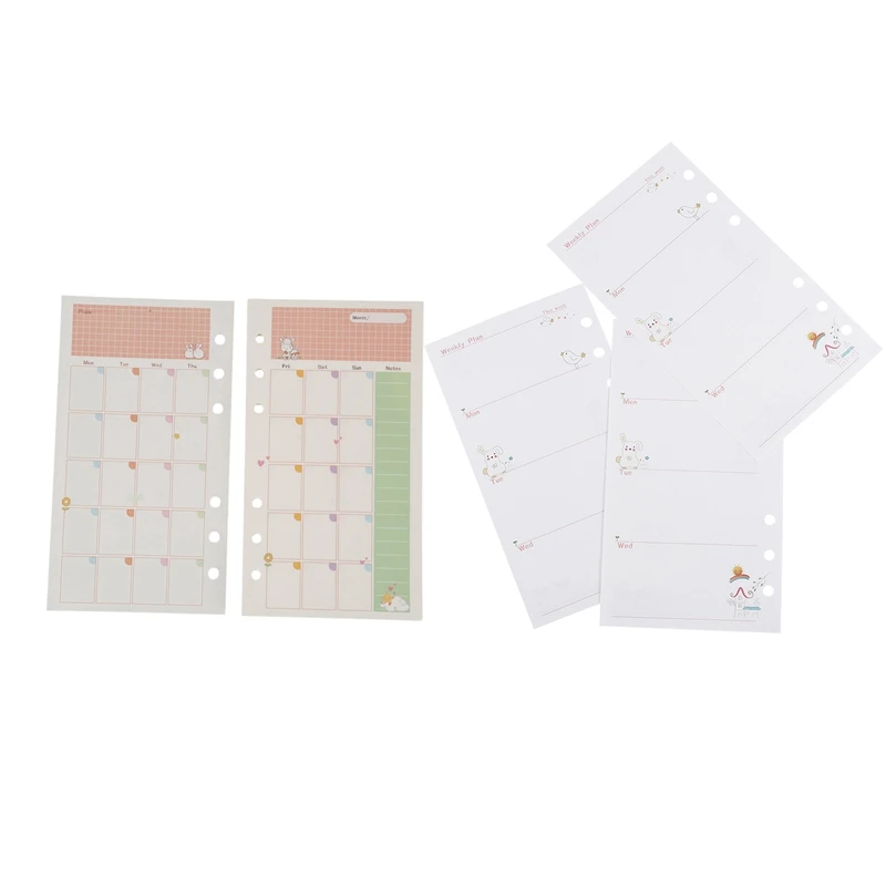 2 шт. A6 милые цветные дневники спиральные блокноты сменные базовые канцелярские