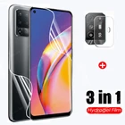 Гидрогелевая пленка 3 в 1 для Oppo Reno5 F Z, защита для экрана для Oppo Reno 5F 5Z 5 Lite Pro Plus 5G, защитная пленка, не стекло