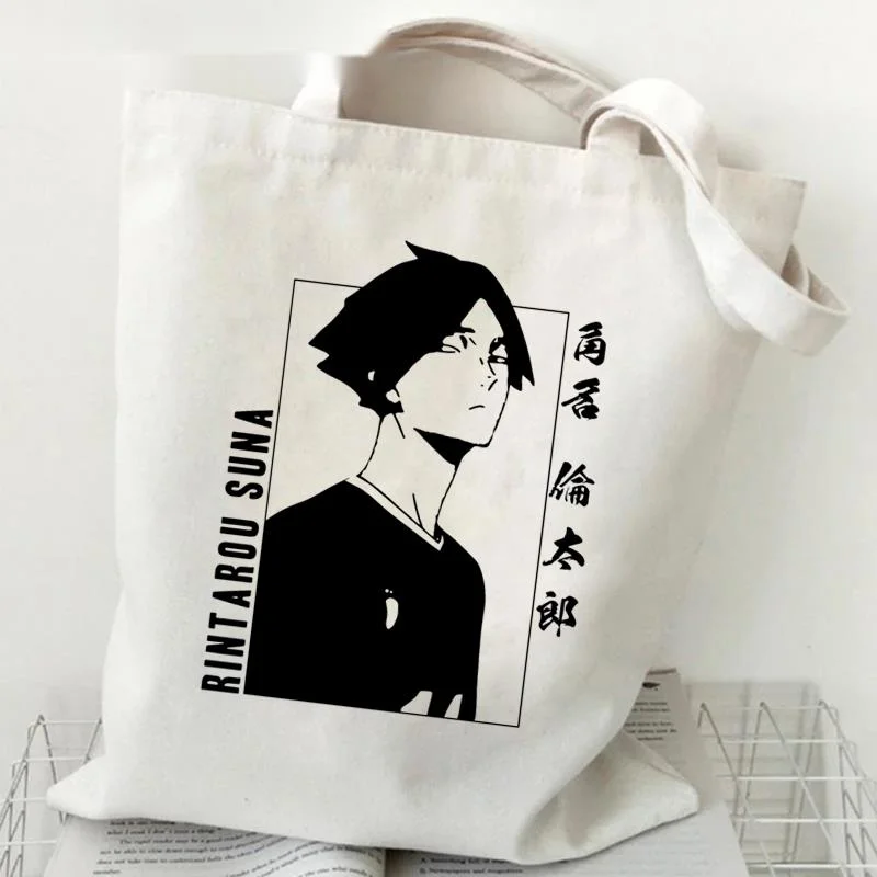 

Haikyuu сумка для покупок, многоразовая женская сумка для покупок, сумка из ткани, сумка-тоут