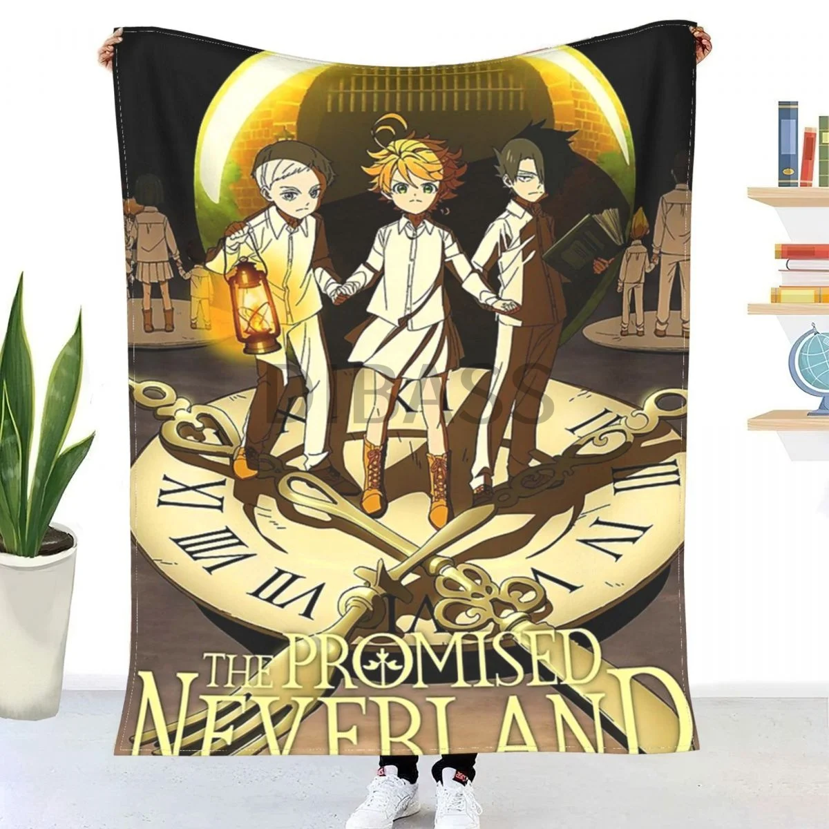 

The Promised Neverland Trio Throw Blanket 3D Printed Flannel Throw Blankets