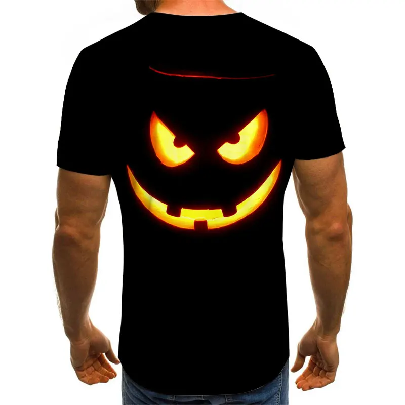 

Halloween men's t-shirt men's 3DT shirt summer fashion top o-neck shirt men's / women's clothing big street dress