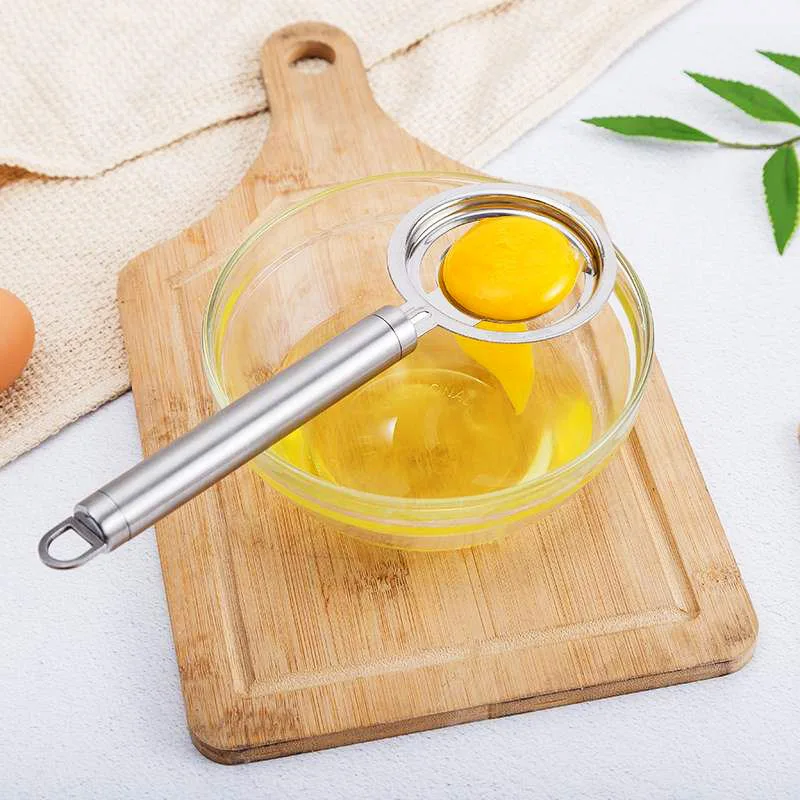 Круглый яичный желток из нержавеющей стали альбумен сепаратор бытовой фильтр