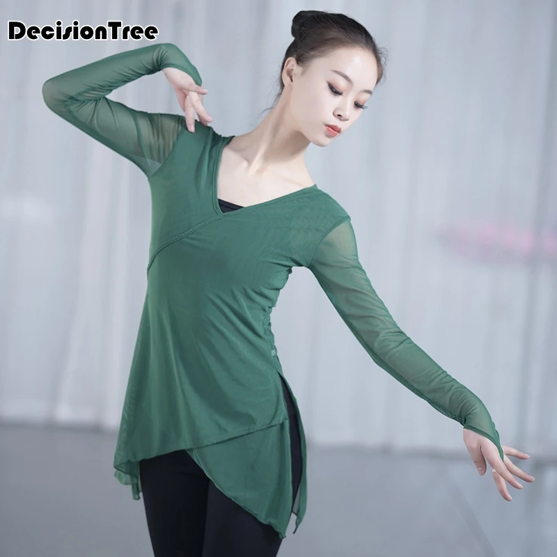 Женский костюм для танца живота однотонная прозрачная сетчатая блузка восточных