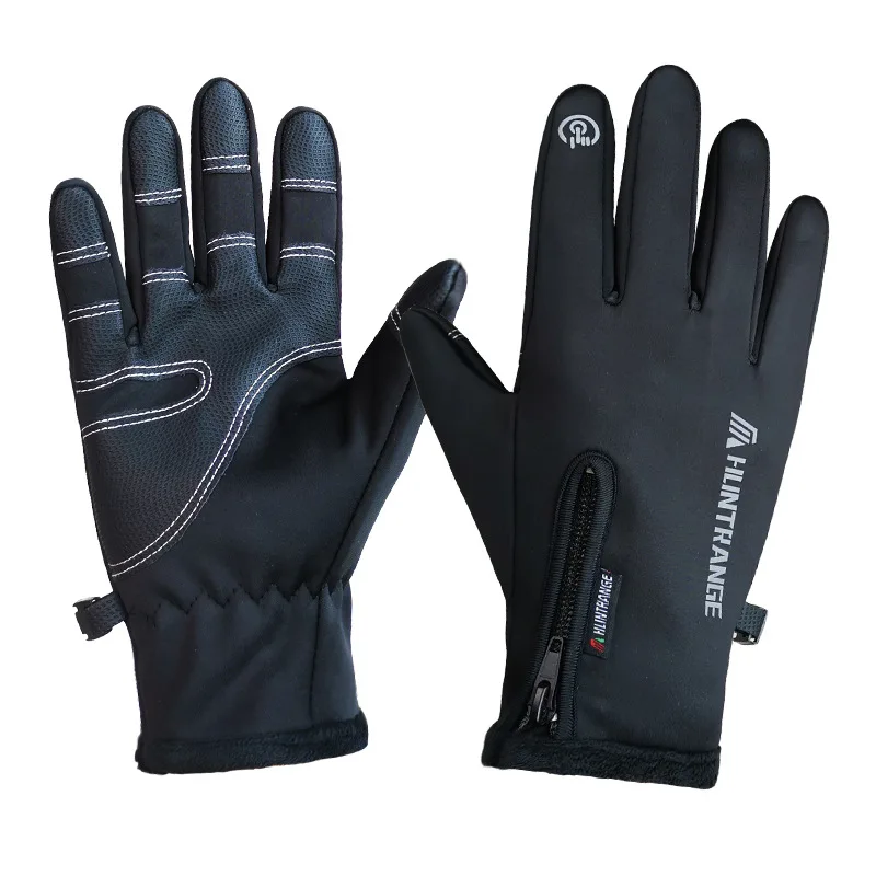 Теплые противоскользящие перчатки с сенсорным экраном Зимние флисовые