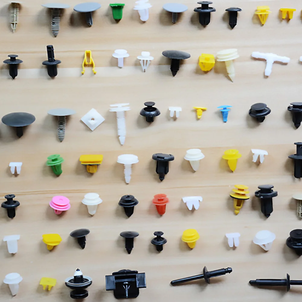 100 шт. Клипсы пистоны заклепки зажимы фиксаторы крепежи для крепления обшивки