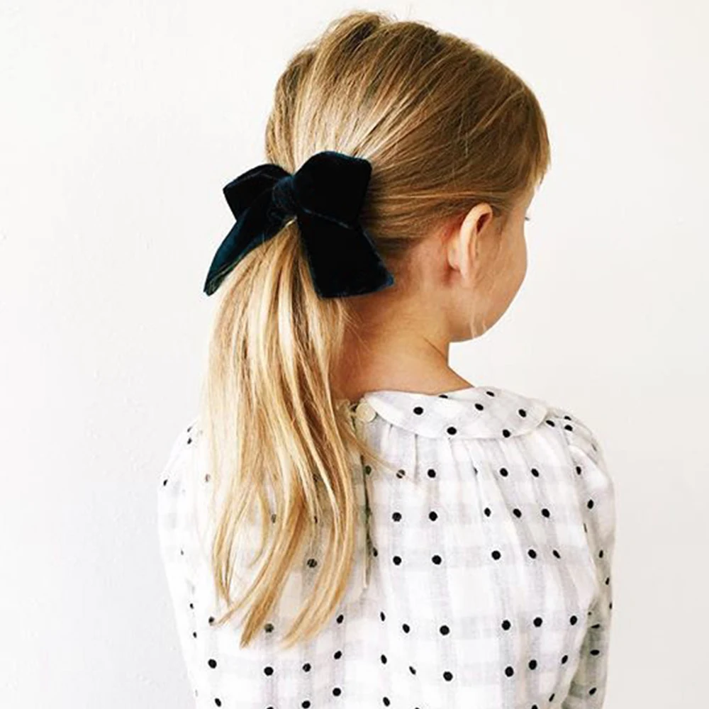 

2021 Girls Hair Clip New Arrival 3.5 Inch Waffle Fabric Square Clip Soft Firm And Elastic Children DIY Hair Accessories