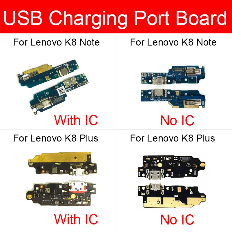 

Плата порта USB для зарядки Lenovo K8 Note Plus, разъем зарядного устройства для док-станции с гибким ленточным кабелем, Запасные Запчасти для ремонта