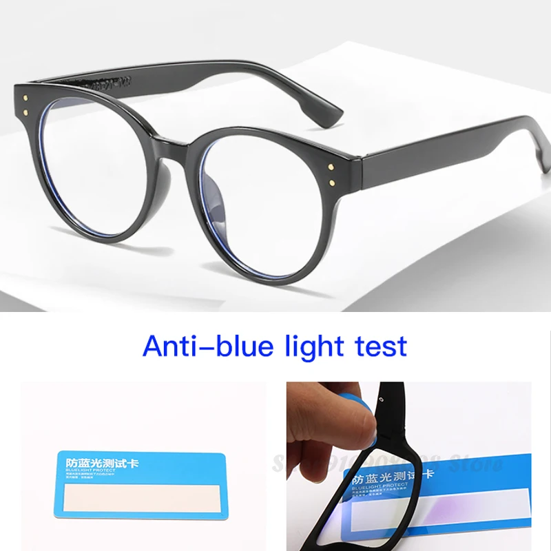 Очки с защитой от сисветильник для женщин и мужчин модные круглые прозрачные