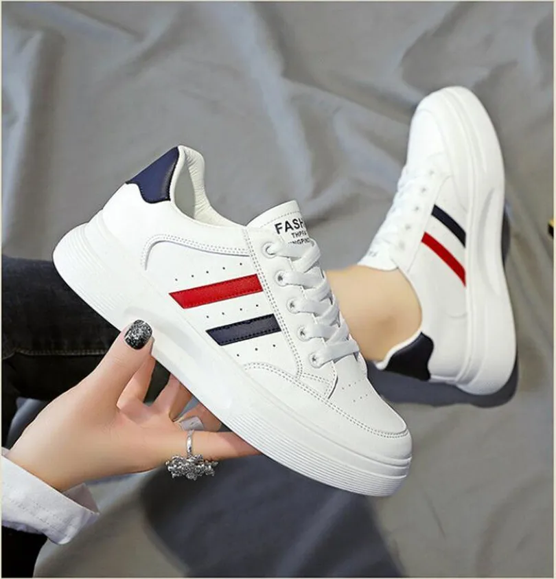 

2021 Designer White Shoes Female Platform Sneakers Tenis Feminino Casual Female Shoes Woman Spring New Shoes