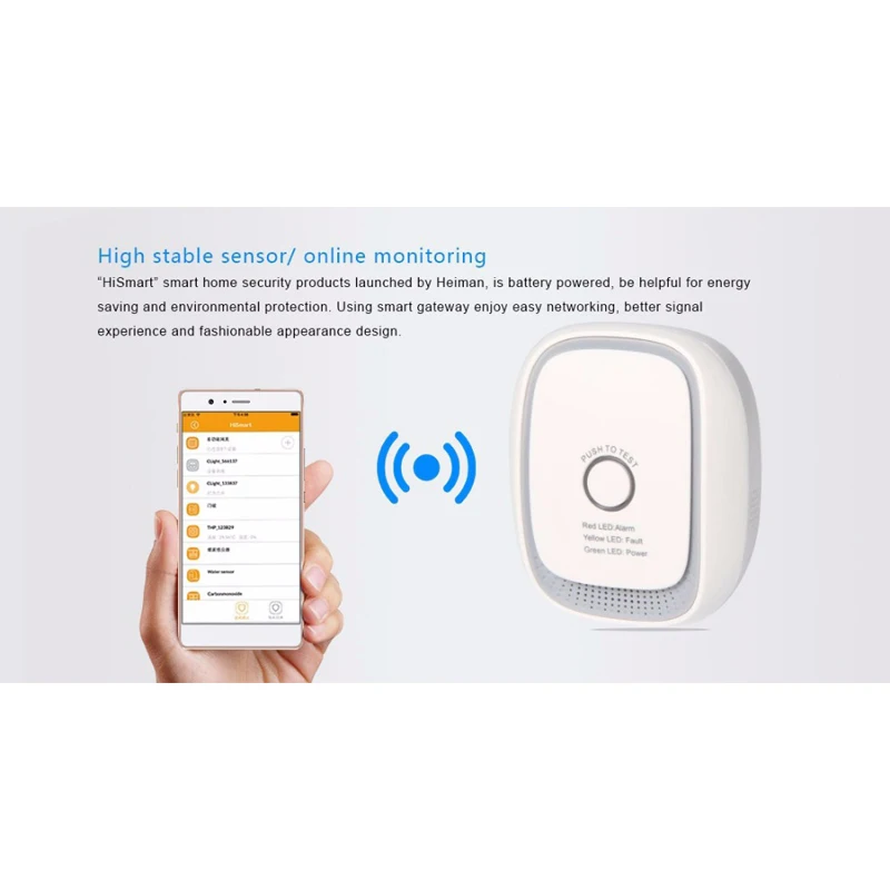Haozee Z-wave Combusitible датчик утечки газа, умный дом, версия ЕС, 868,42 МГц, детектор природного газа, угля, Газа